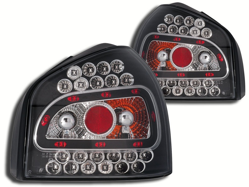 STOPURI LED AUDI A3 8L FUNDAL BLACK -COD FKRLXLAI033