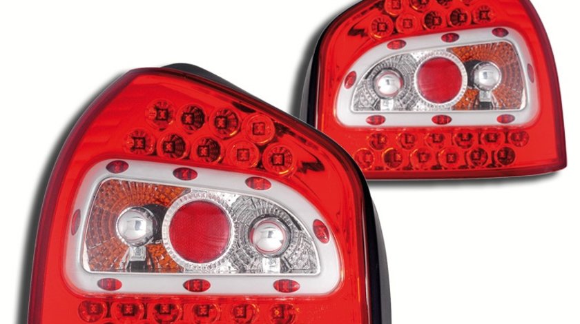 STOPURI LED AUDI A3 8L FUNDAL ROSU -COD FKRLXLAI035