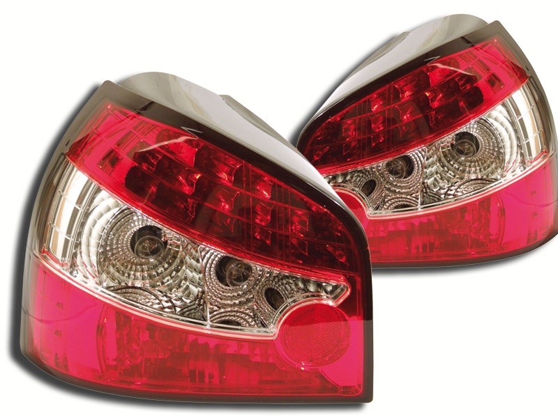 STOPURI LED AUDI A3 8L FUNDAL ROSU -COD FKRLXLAI203