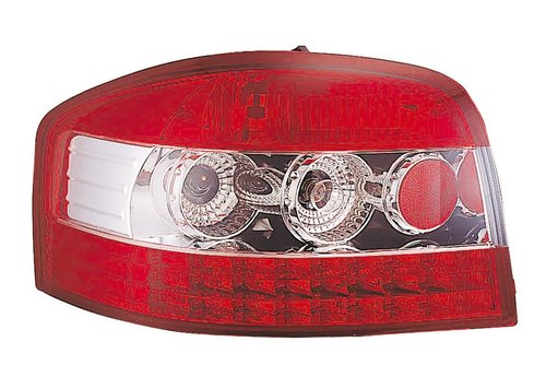 STOPURI LED AUDI A3 8P FUNDAL ROSU/CROM -COD FKRLXLAI063