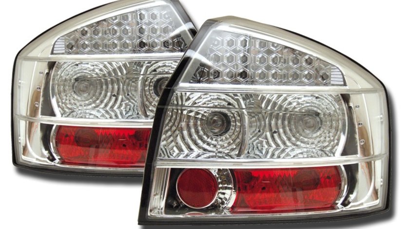 STOPURI LED AUDI A4 8E FUNDAL CROM -COD FKRLXLAI213