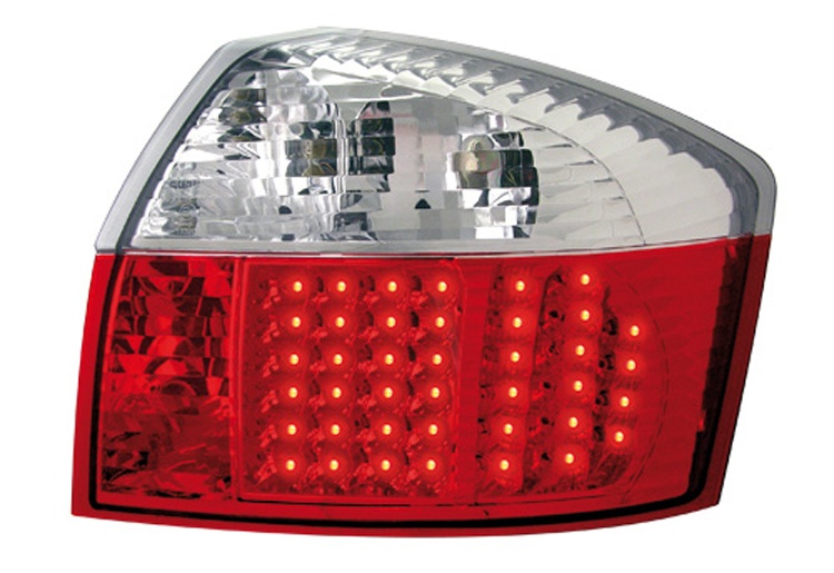 STOPURI LED AUDI A4 8E ROSU-CRISTAL