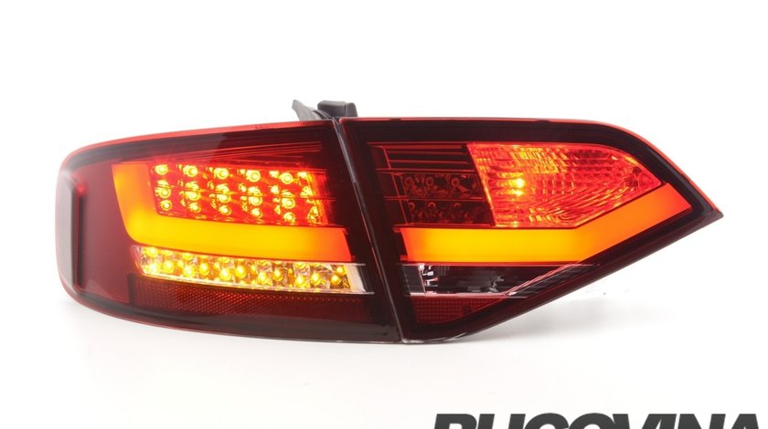 STOPURI LED AUDI A4 B8 8K LIMOUSINE (08-11) - ROSU CRISTAL