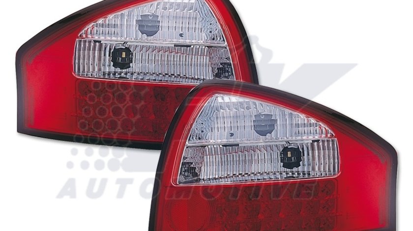 STOPURI LED AUDI A6 4B FUNDAL RED/CRISTAL -COD FKRLXLAI8003