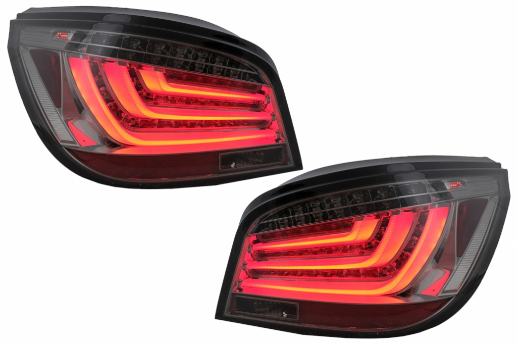 Stopuri LED Bar compatibil cu BMW Seria 5 E60 LCI (2007-2010) Fumuriu TLBME60LCIS