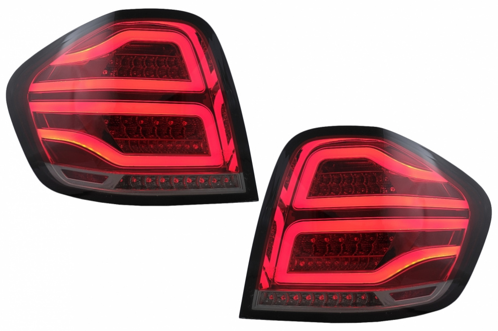 Stopuri LED BAR compatibil cu Mercedes M-Class W164 (200-2011) Rosu Fumuriu TLMBW164FLRSLED