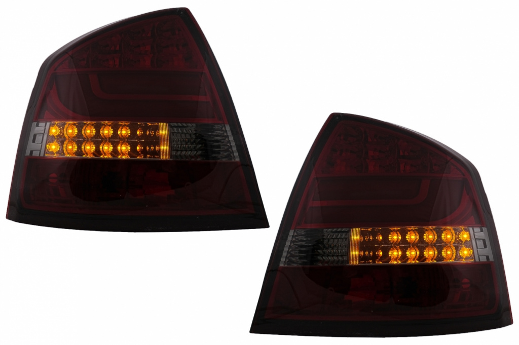 Stopuri LED Bar compatibil cu Skoda Octavia II (2004-2012) Rosu Fumuriu TLSKO2RS