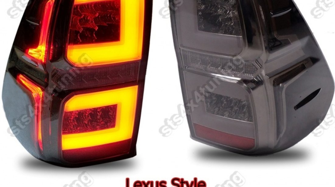 STOPURI LED BAR TOYOTA HILUX REVO 2016-2017 SMOKE [V3]