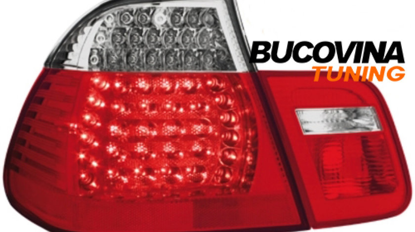 STOPURI LED BMW 3er E46 LIMOUSINE (98-01) – FUNDAL ROSU-CRISTAL