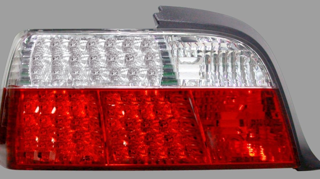 STOPURI LED BMW E36 COUPE FUNDAL ROSU/CROM -COD FKRLXLBM305