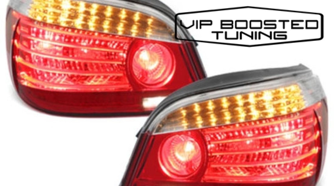 Stopuri LED BMW E60 2003~2007 Rosu/Clar DEPO LCI Facelift look