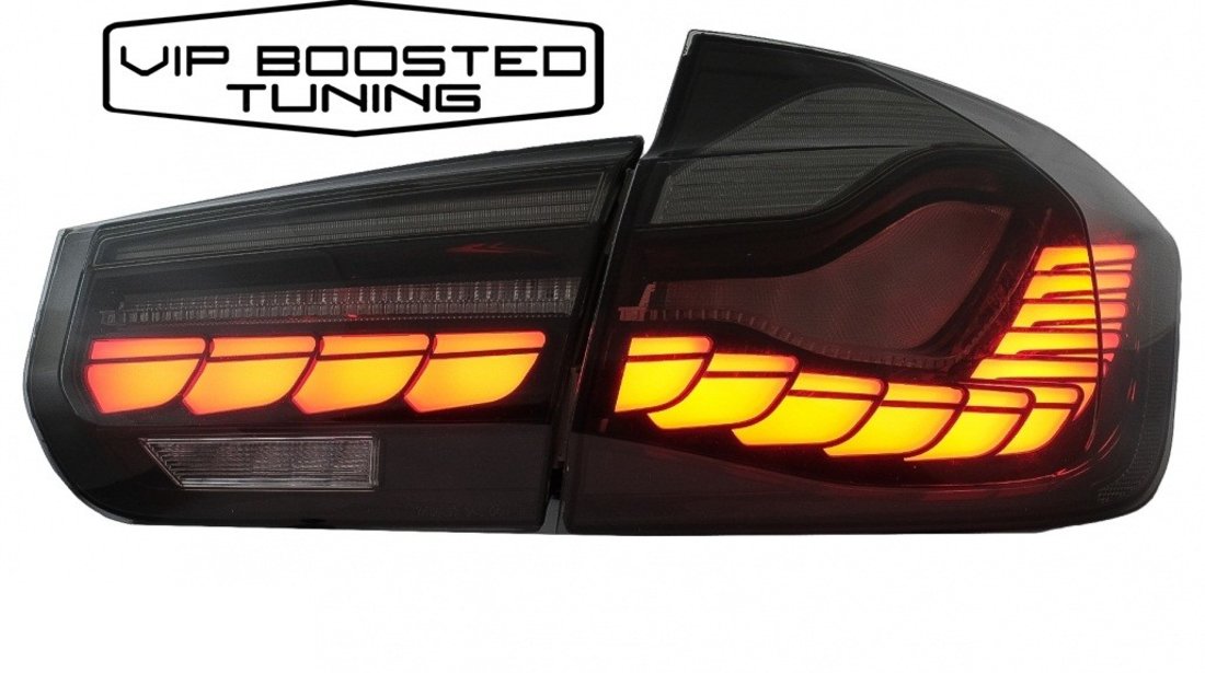 Stopuri LED BMW F30 (2011-2019) Rosu Fumuriu M4 Design Semnal Dinamic Secvential