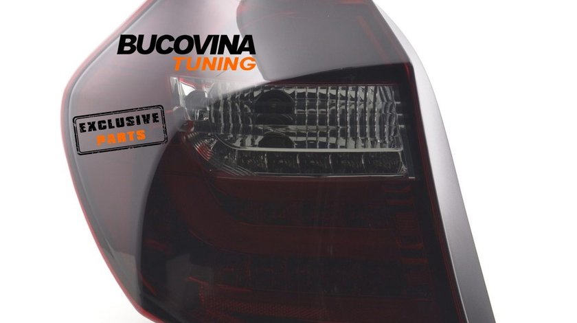 STOPURI LED BMW SERIA 1 E87 HATCHBACK (04-07) - ROSU FUMURIU