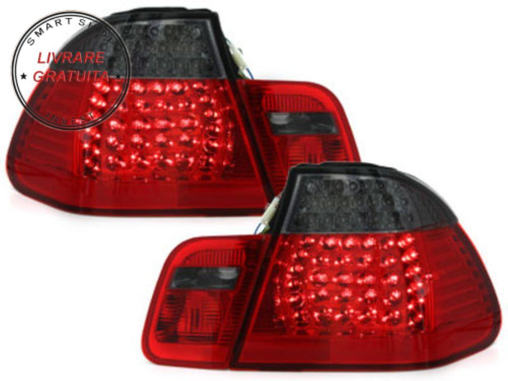 Stopuri LED BMW Seria 3 E46 Limousine (1998-2001) Rosu Fumuriu 4 Usi