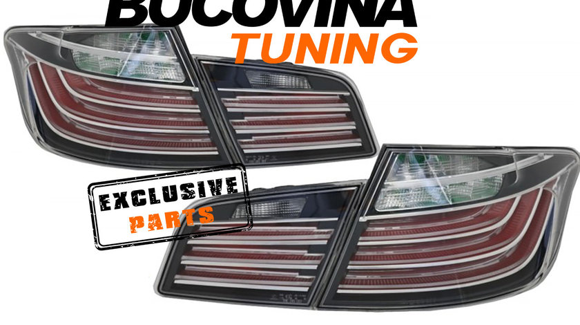 Stopuri LED BMW Seria 5 F10 (10-17) Negru Facelift Design