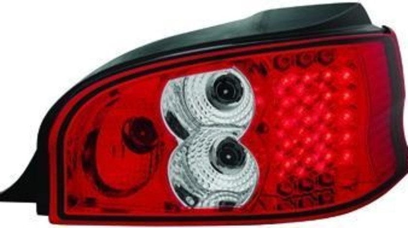 STOPURI LED CITROEN SAXO FUNDAL ROSU-CRISTAL -cod RC01LRC