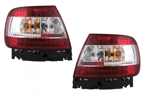 Stopuri LED compatibil cu Audi A4 B5 8D (1994-2000) Limousine Rosu Clar TLAUA4B5RCC
