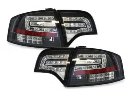 Stopuri LED compatibil cu AUDI A4 B7 Sedan (11.2004-03.2008) Negru RA12SLBL