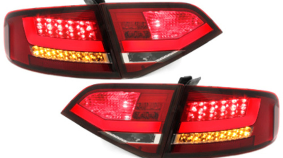 Stopuri LED compatibil cu Audi A4 B8 8K Sedan (2007-2010) Rosu Clar