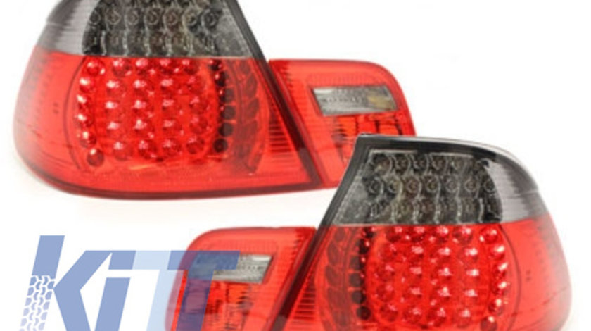 Stopuri LED compatibil cu BMW E46 Coupe 03-05 rosu/fumuriu RB20ELRS