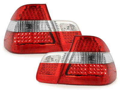 Stopuri LED compatibil cu BMW E46 Lim. 98-01 rosu/cristal 4-usi RB21LD