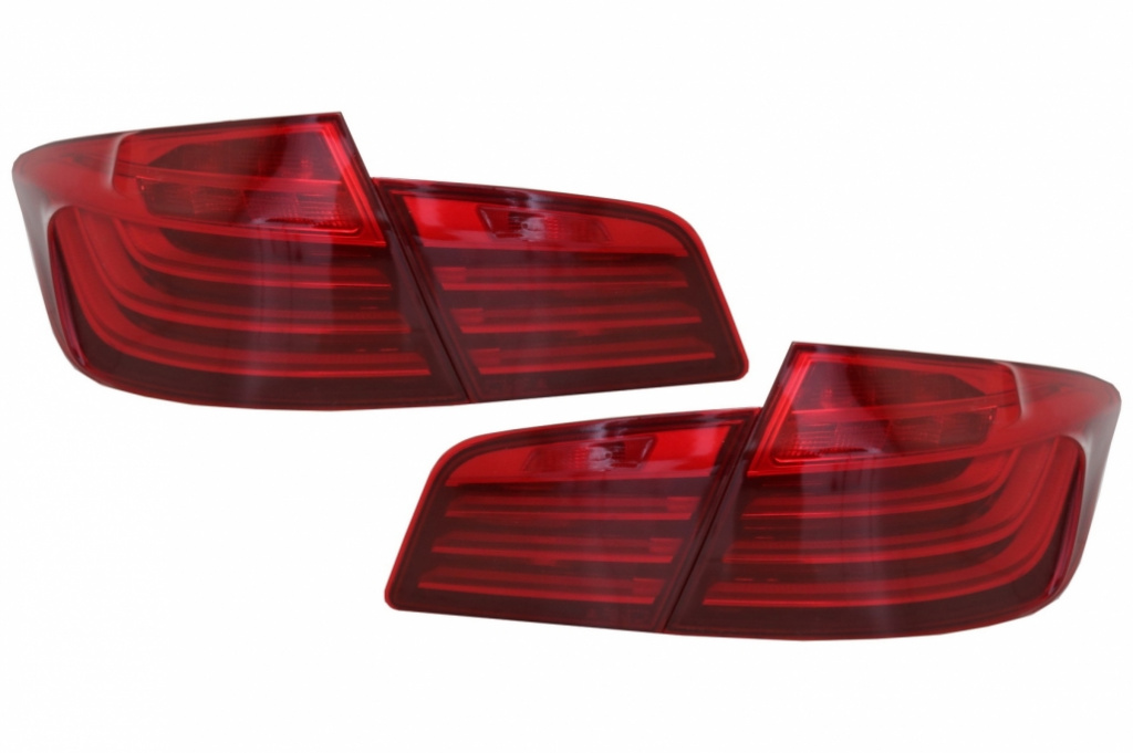 Stopuri LED compatibil cu BMW Seria 5 F10 (2011-2017) Rosu LCI Design TLBMF10BLR