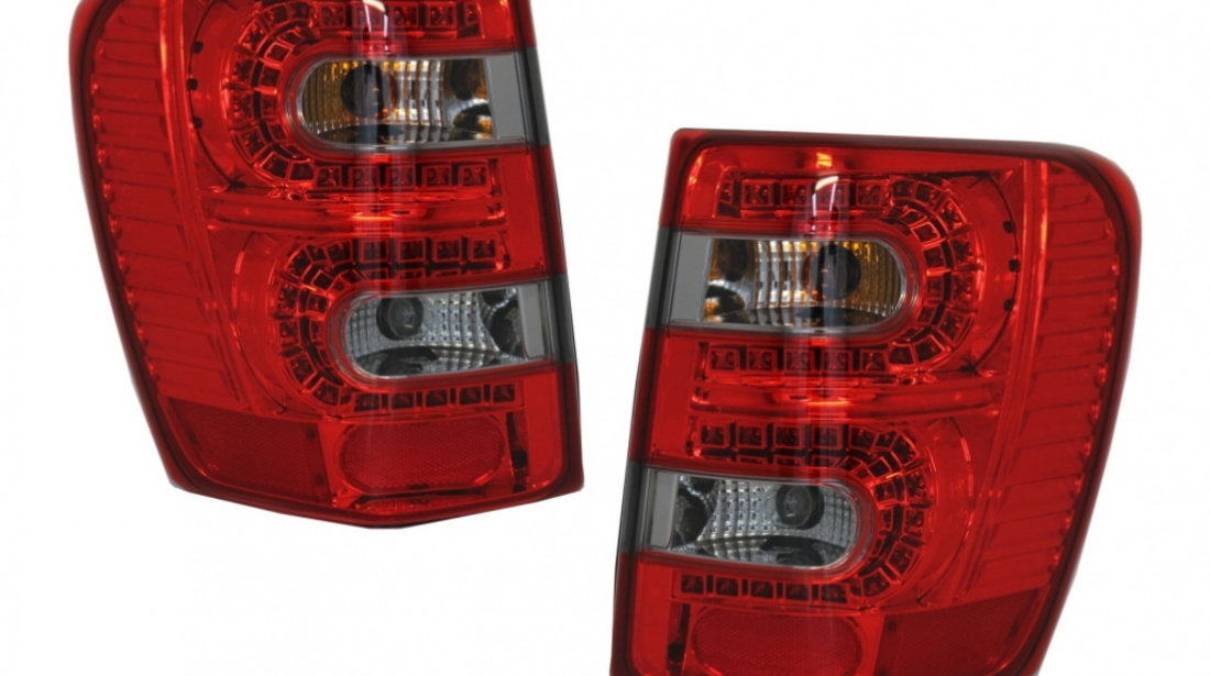 Stopuri LED compatibil cu JEEP Grand Cherokee (1999-05.2005) Rosu Fumuriu TLJEGC2