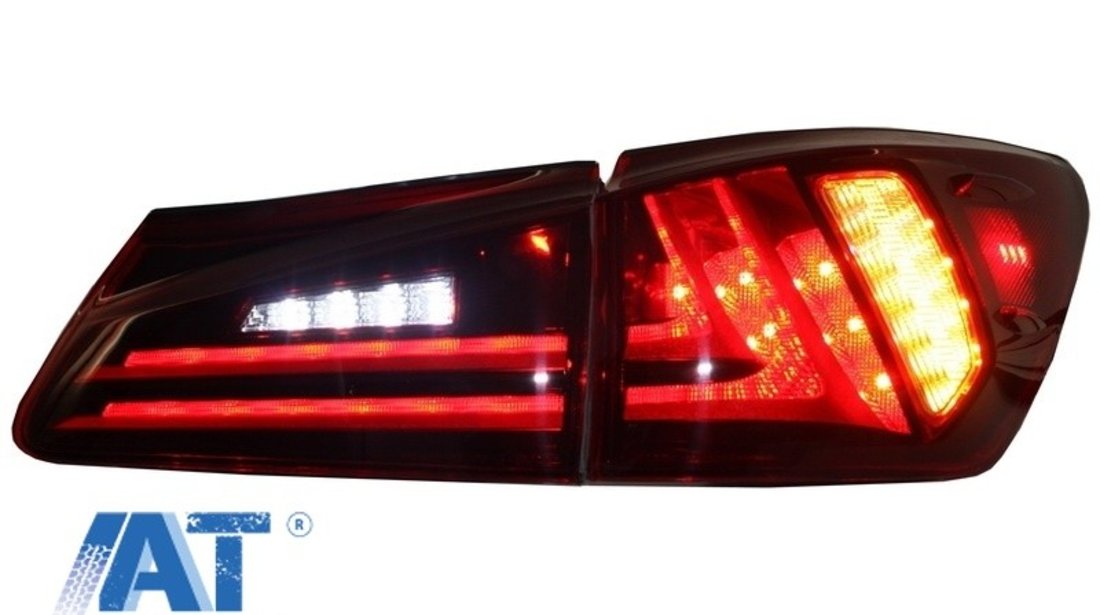 Stopuri LED compatibil cu LEXUS IS XE20 (2005-2012) Light Bar Facelift New XE30 Design Rosu Clar
