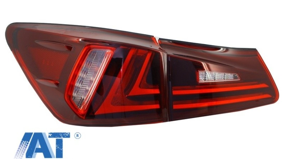 Stopuri LED compatibil cu LEXUS IS XE20 (2005-2012) Light Bar Facelift New XE30 Design Rosu Clar