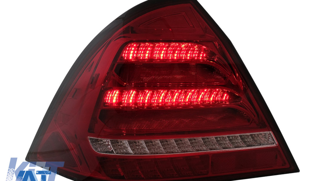 Stopuri LED compatibil cu Mercedes C-Class W203 (2000-2004) Sedan Rosu Clar cu Semnal Dinamic