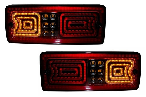 Stopuri LED compatibil cu Mercedes W463 G-Class (1989-2015) Rosu/Fumuriu TLMBW463RSL