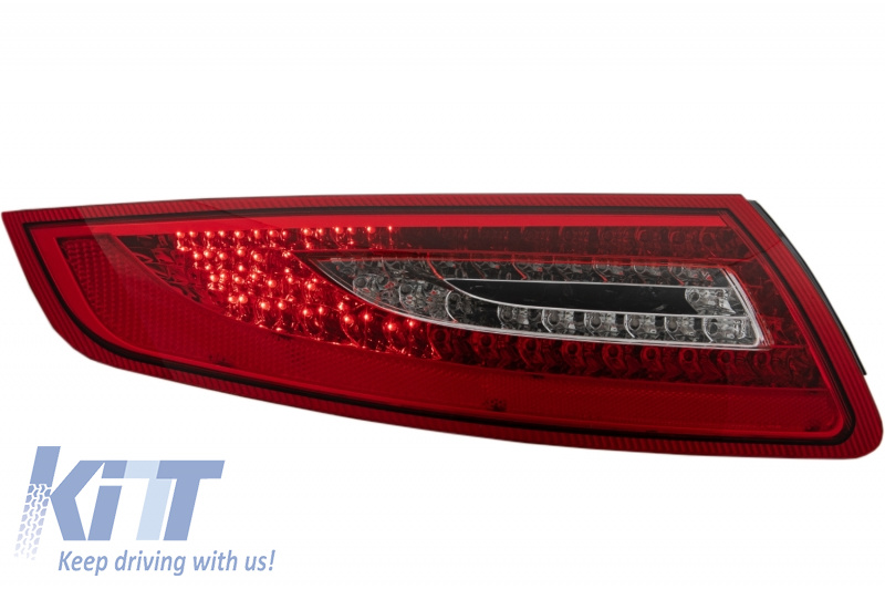 Stopuri LED compatibil cu PORSCHE 911 / 997 04-08 rosu/cristal RPO03DLRC
