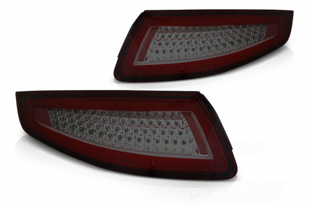 Stopuri LED compatibil cu Porsche 911 997 (2004-2009) Rosu Fumuriu cu semnal dinamic TLPO911RS