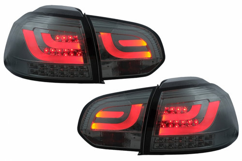 Stopuri LED compatibil cu VW Golf 6 VI (2008-2013) Tube Light Bar Gri Fumuriu TLVWG6