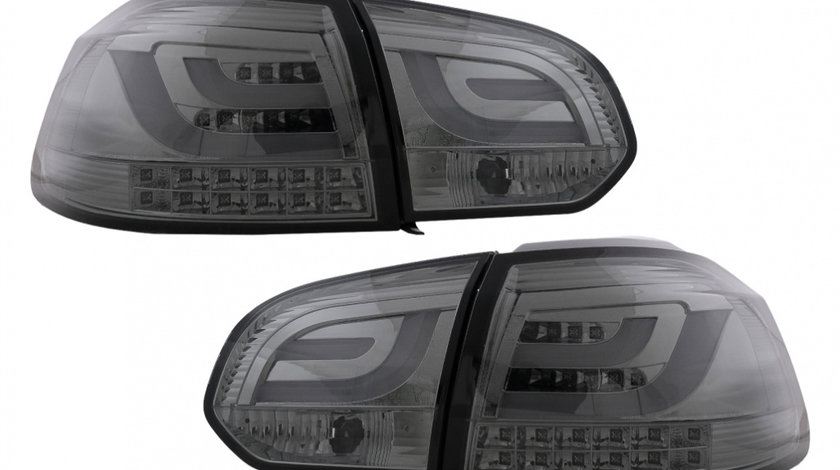 Stopuri LED compatibil cu VW Golf 6 VI (2008-2013) Tube Light Bar Fumuriu TLVWG6S