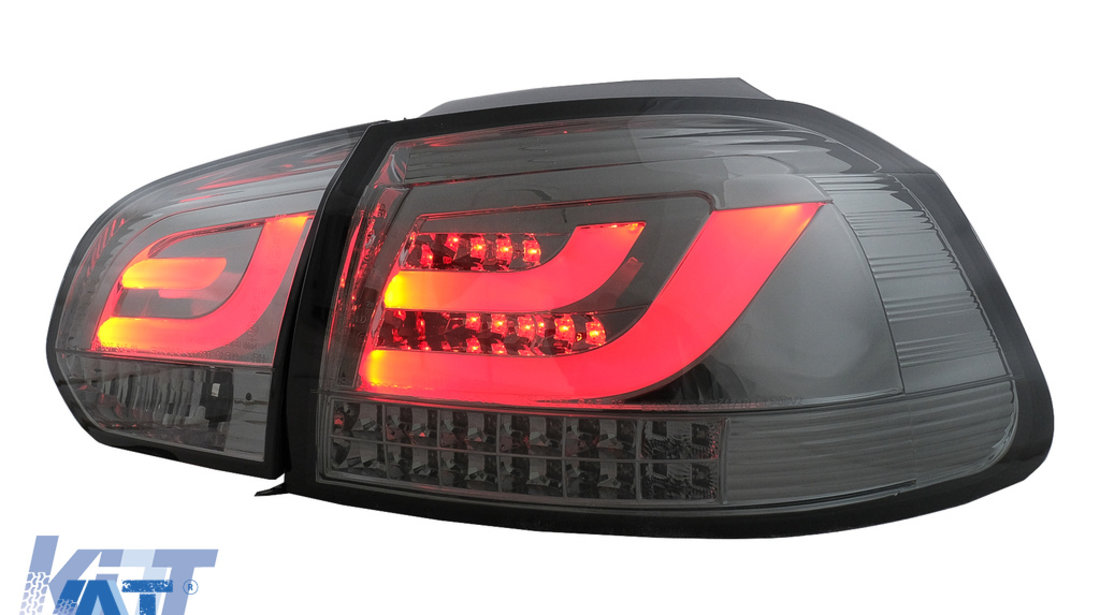 Stopuri LED compatibil cu VW Golf 6 VI (2008-2013) Tube Light Bar Fumuriu