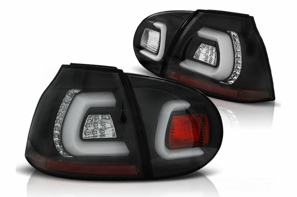 Stopuri LED compatibil cu VW Golf V 5 Hatchback (2004-2009) Negru TLVWG5LEDB
