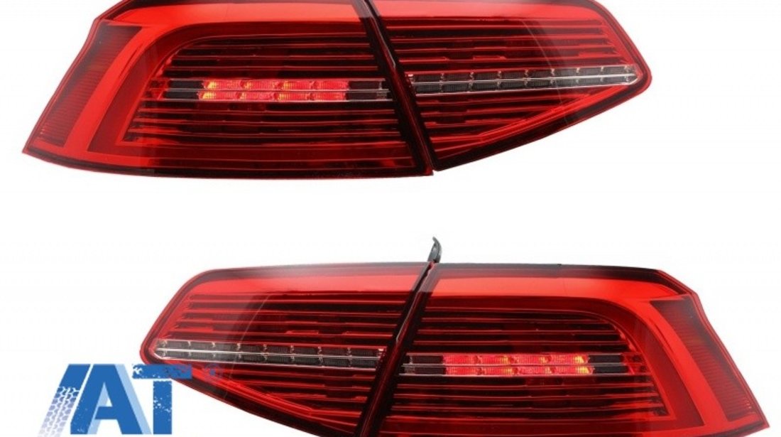 Stopuri LED compatibil cu VW Passat B8 3G (2015-2019) Sedan Matrix R line cu semnal dinamic