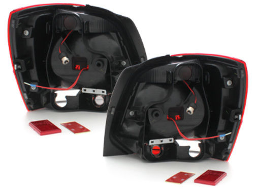 Stopuri LED compatibil cu VW Polo 6R (2009-03.2014) Rosu/Clar RV46DLRC