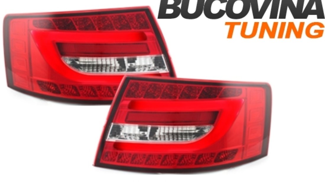 STOPURI LED COMPATIBILE CU AUDI A6 4F ROSU CRISTAL