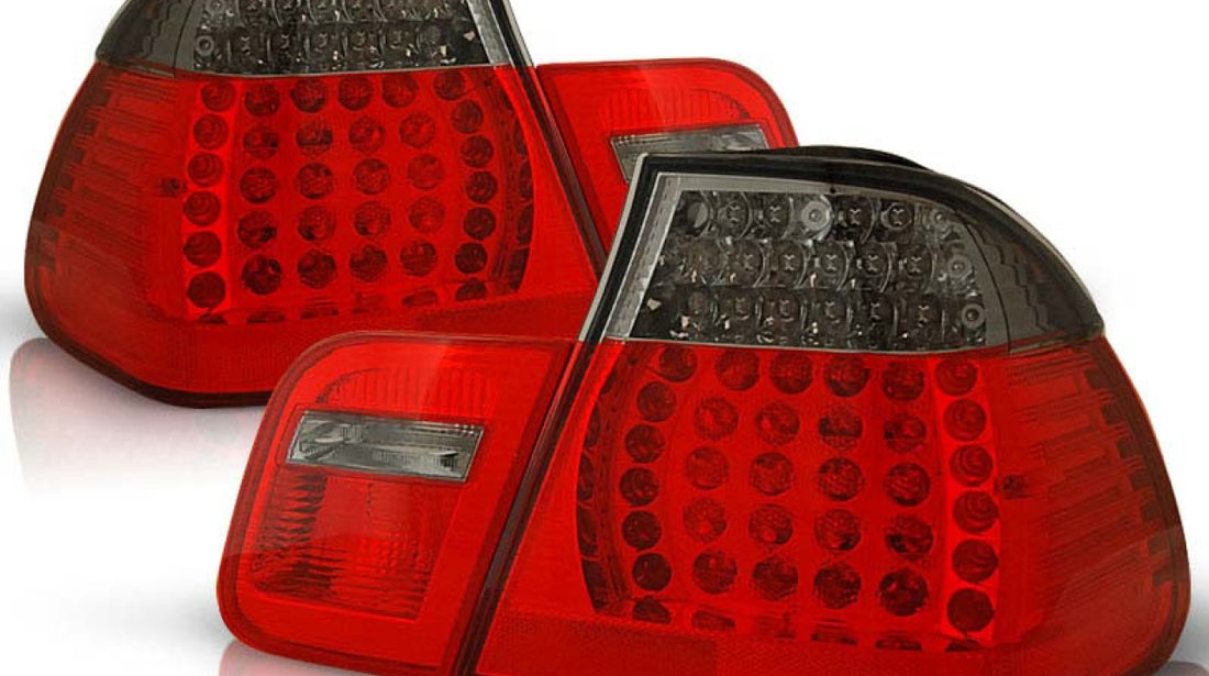 Stopuri LED compatibile cu BMW E46 Seria 3 Limousine Rosu Fumuriu