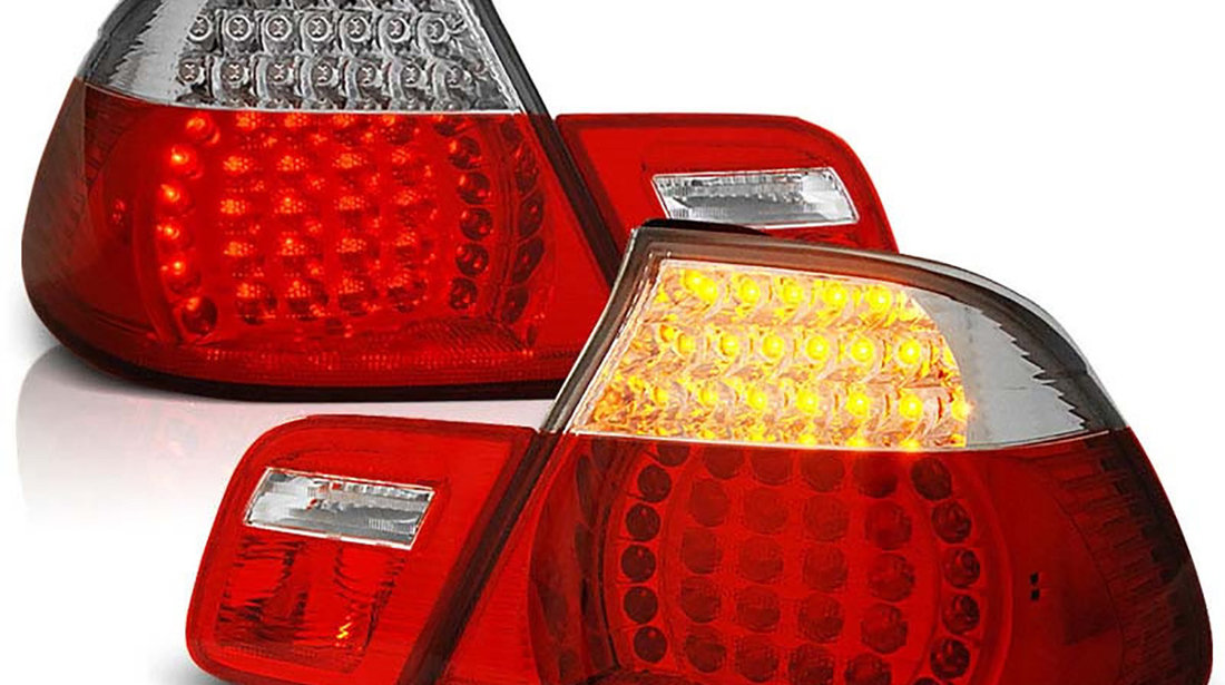 Stopuri LED compatibile cu BMW E46 Seria 3 Limousine Rosu Cristal