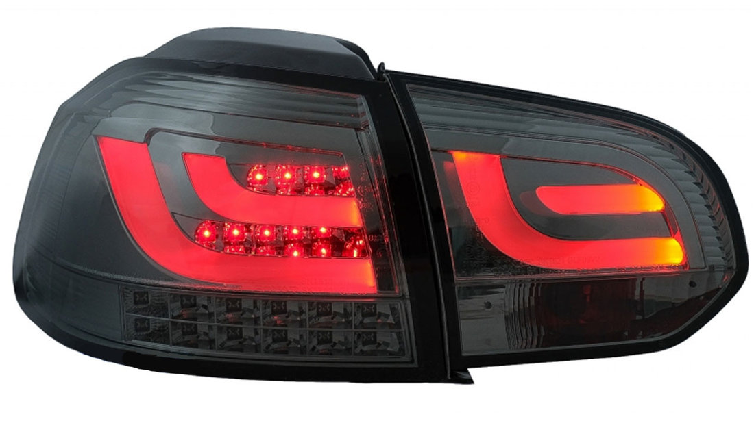 Stopuri LED compatibile cu VW Golf 6 VI (2008-2013) Tube Light Bar Design Gri Fumuriu