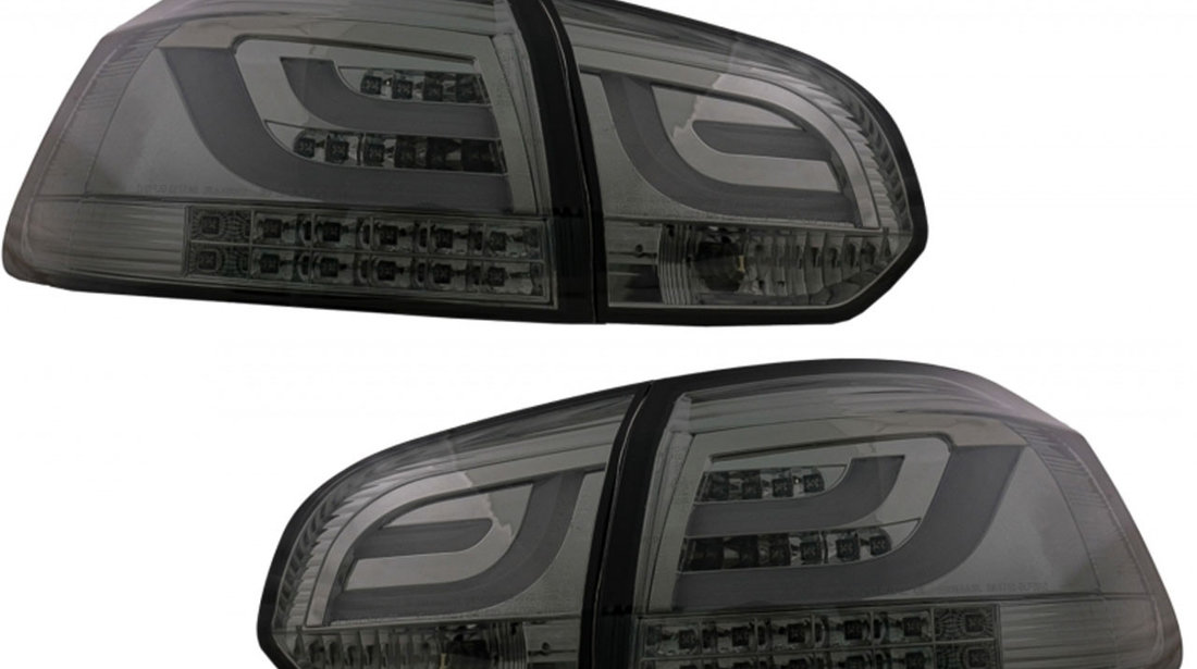 Stopuri LED compatibile cu VW Golf 6 VI (2008-2013) Tube Light Bar Design Gri Fumuriu