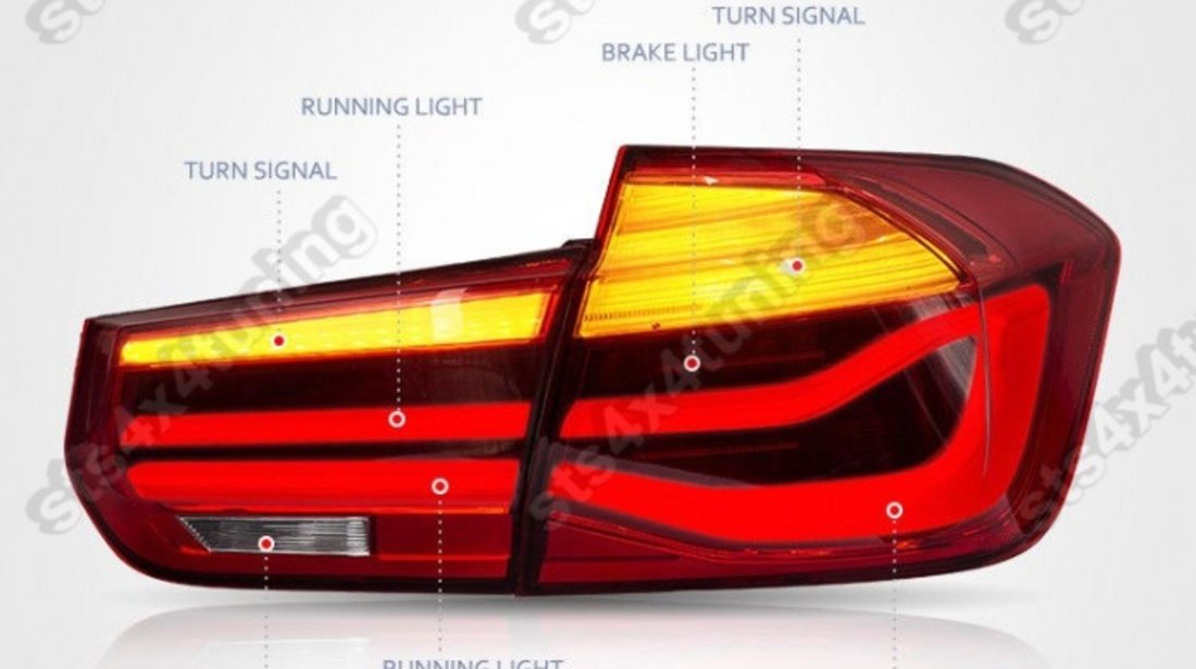 STOPURI LED CU DYNAMIC LED SEMNALIZARE BMW SERIA 3 F30 2011-2014 RD[LCI LOOK]