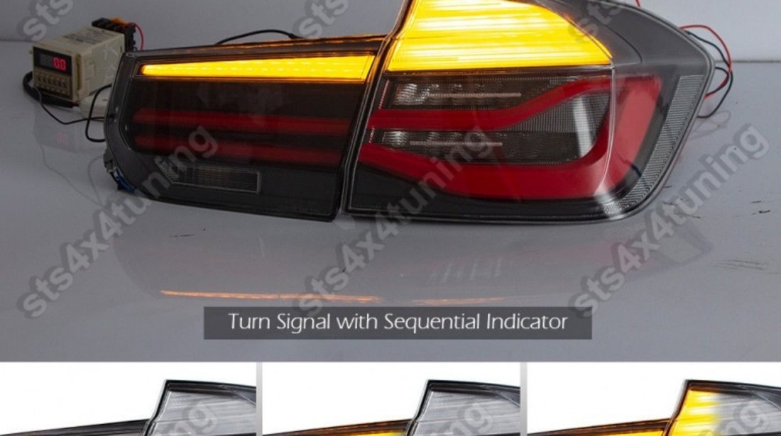 STOPURI LED CU DYNAMIC LED SEMNALIZARE BMW SERIA 3 F30 2011-2014 SMK[LCI LOOK]