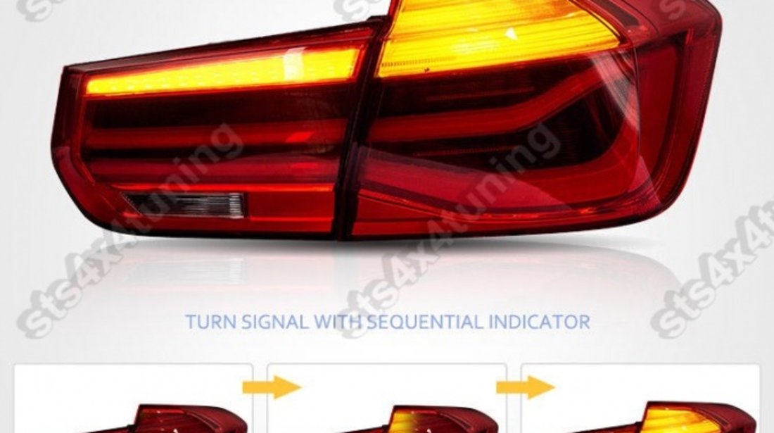 STOPURI LED CU DYNAMIC LED SEMNALIZARE BMW SERIA 3 F30 2011-2014 RD[LCI LOOK]