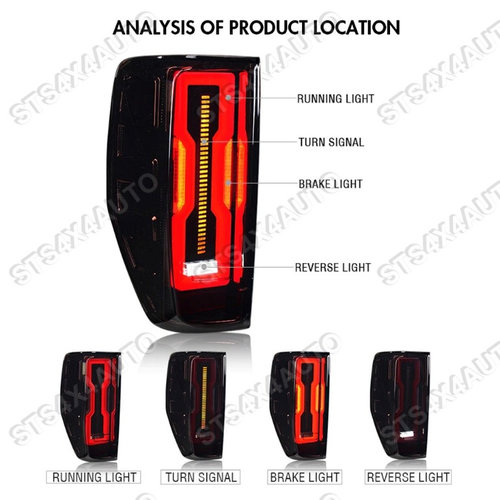 STOPURI LED CU DYNAMIC SEMNALIZARE FORD RANGER T6 T7 T8 2012-2022 SI RAPTOR 2019-2022 [V9]