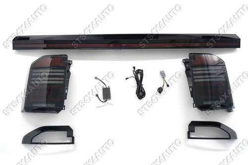 STOPURI LED CU DYNAMIC SEMNALIZARE+ORNAMENT OBLON CU LED PENTRU LAND CRUISER PRADO FJ250 LC250 2024+...