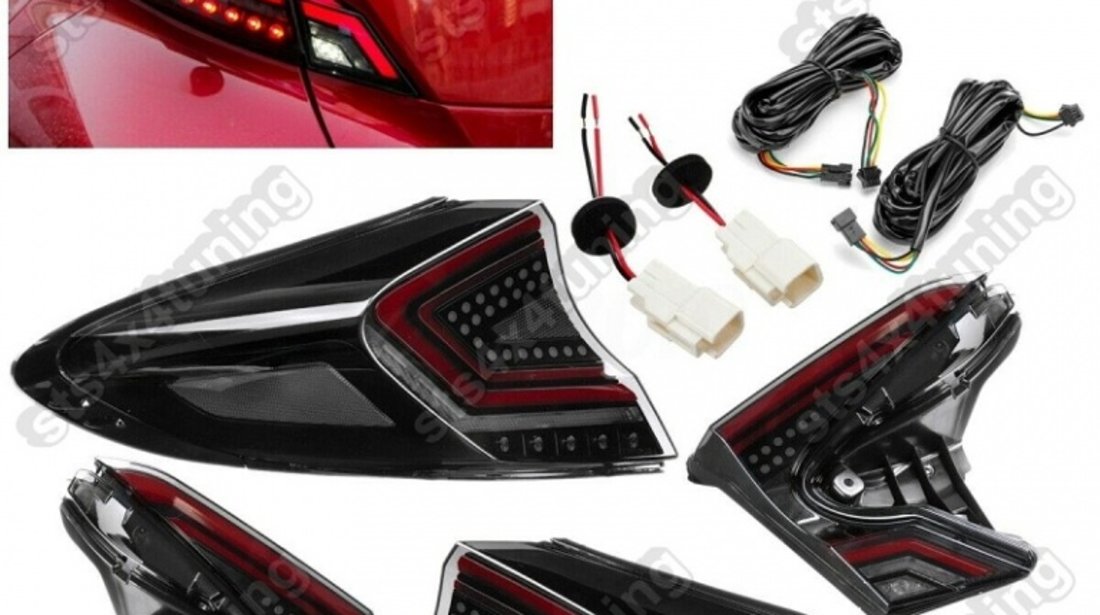 STOPURI LED CU SEMNALIZARE DYNAMIC TOYOTA CHR 2017-2019 BK[V1]